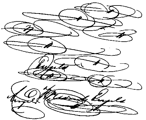 massively elaborate and decorated signature